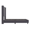 Flash Furniture Gray King Platform Bed with Tufted Headboard YK-1077-GY-K-GG